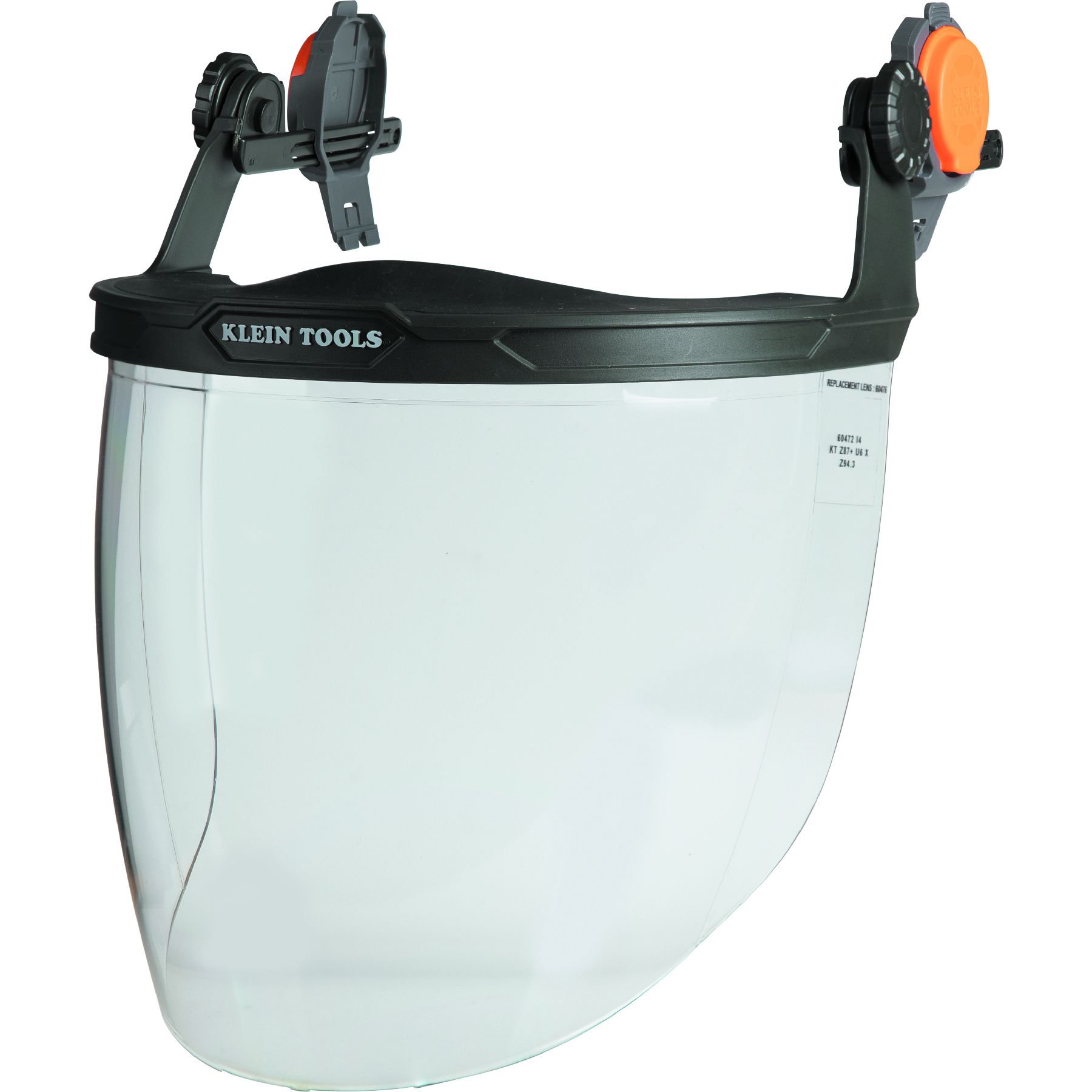 60472 Klein Tools Face Shield, Safety Helmet and Cap-Style Hard Hat, Clear