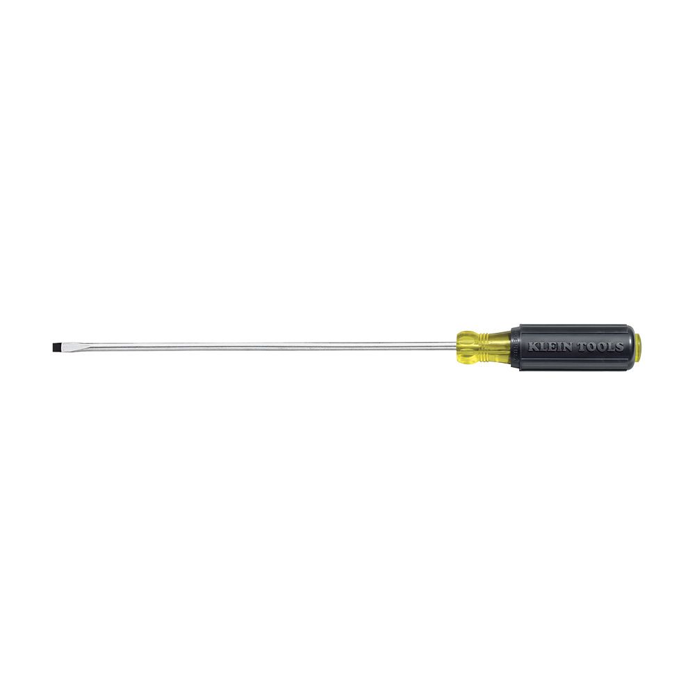 608-10 Klein Tools 1/8-Inch Cabinet Mini Screwdriver, 10-Inch Round Shank