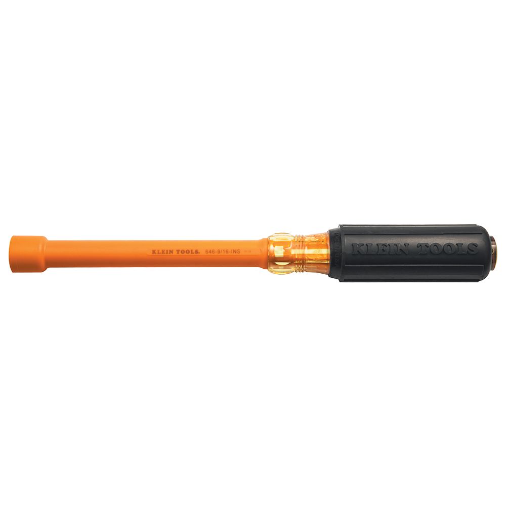646916INS Klein Tools 9/16-Inch Insulated Nut Driver 6-Inch Hollow Shaft