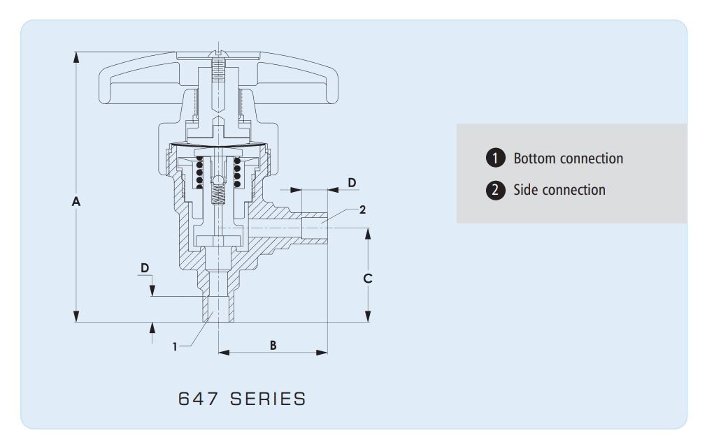 6473N Henry Packless Angle Shut-Off Valve, Brass Standard 3/8" ODS