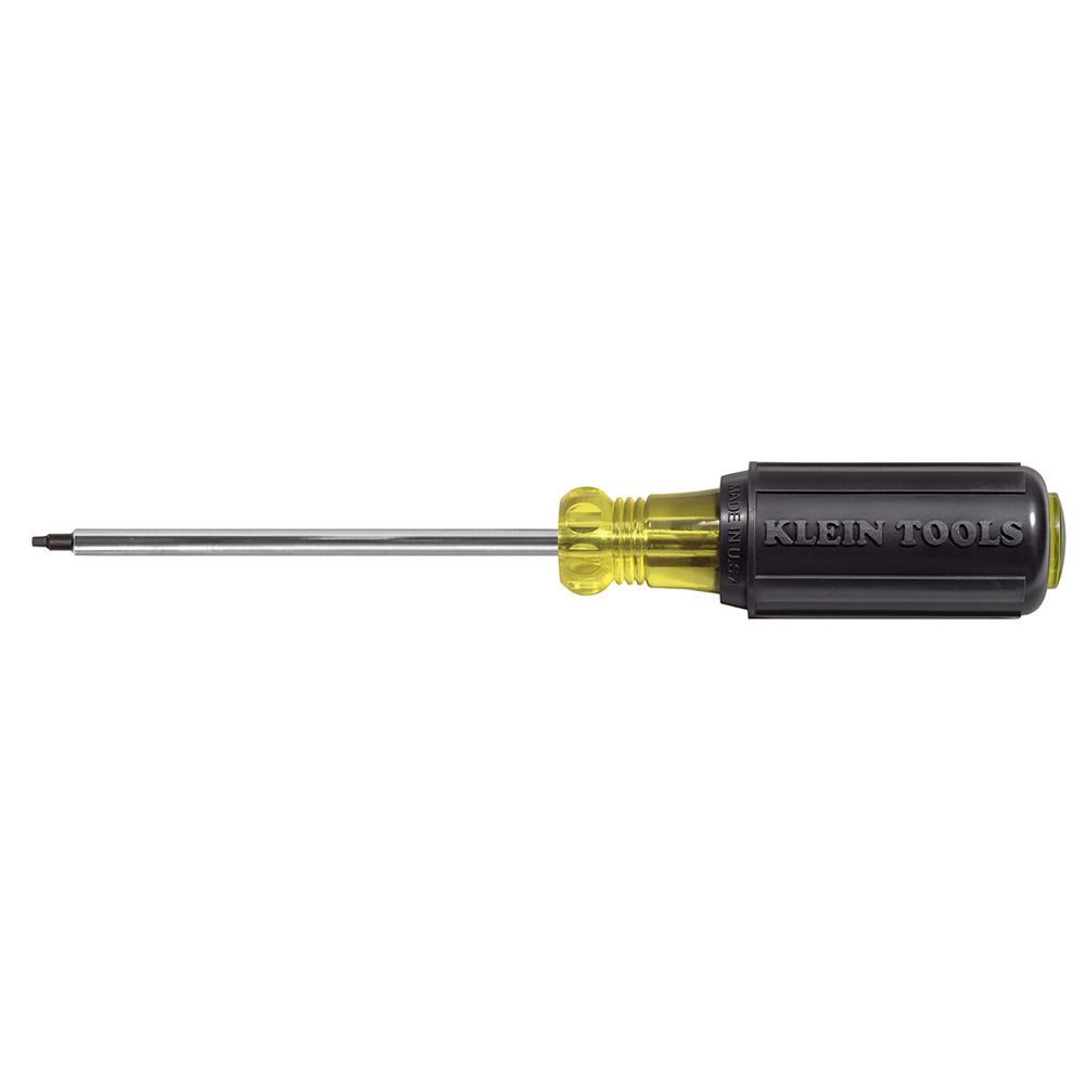 660 Klein Tools #0 Square Recess Screwdriver 4-Inch Shank