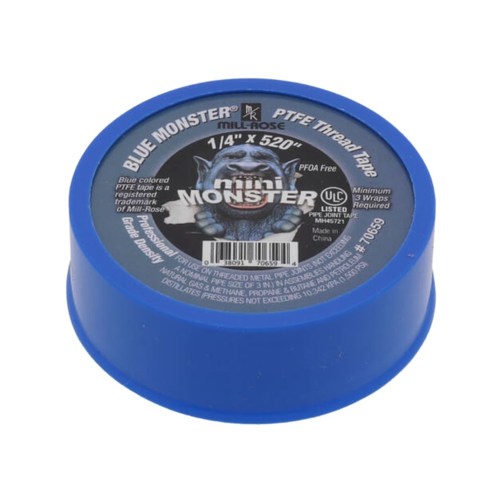 70659 Blue Monster 1/4 X 520 Mini-monster Thread Seal Tape- 10 count