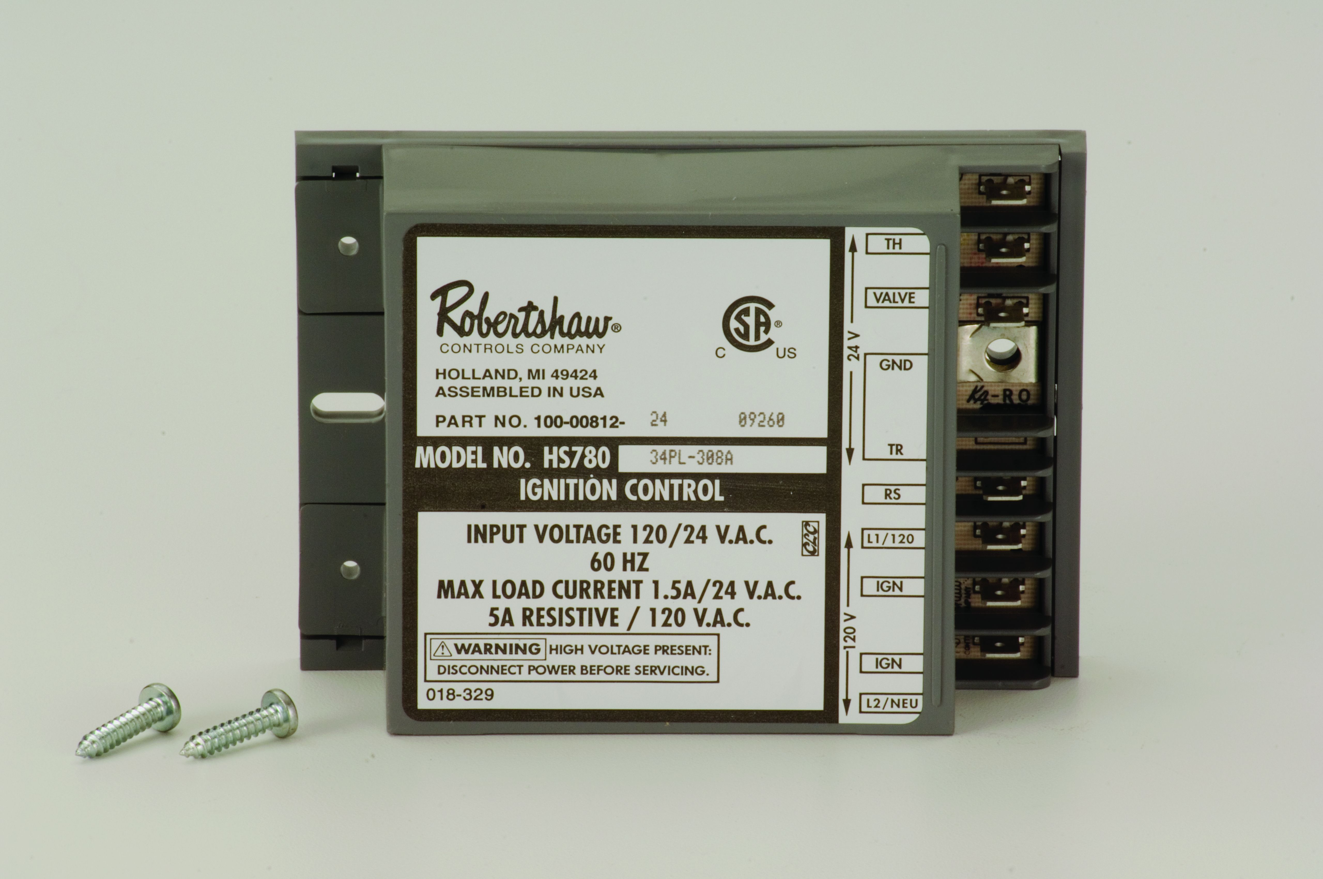 780-783 Robertshaw IGNITION CONTROL HOT SURFACE I.C.U.