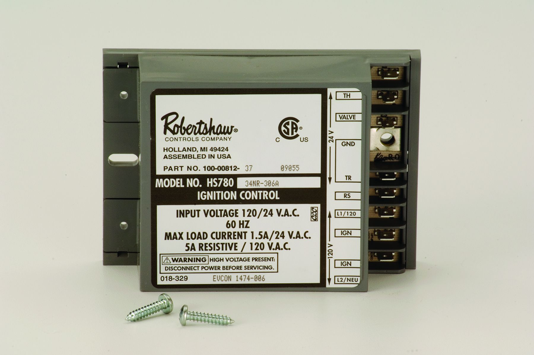 780-787 Robertshaw IGNITION CONTROL HOT SURFACE I.C.U.