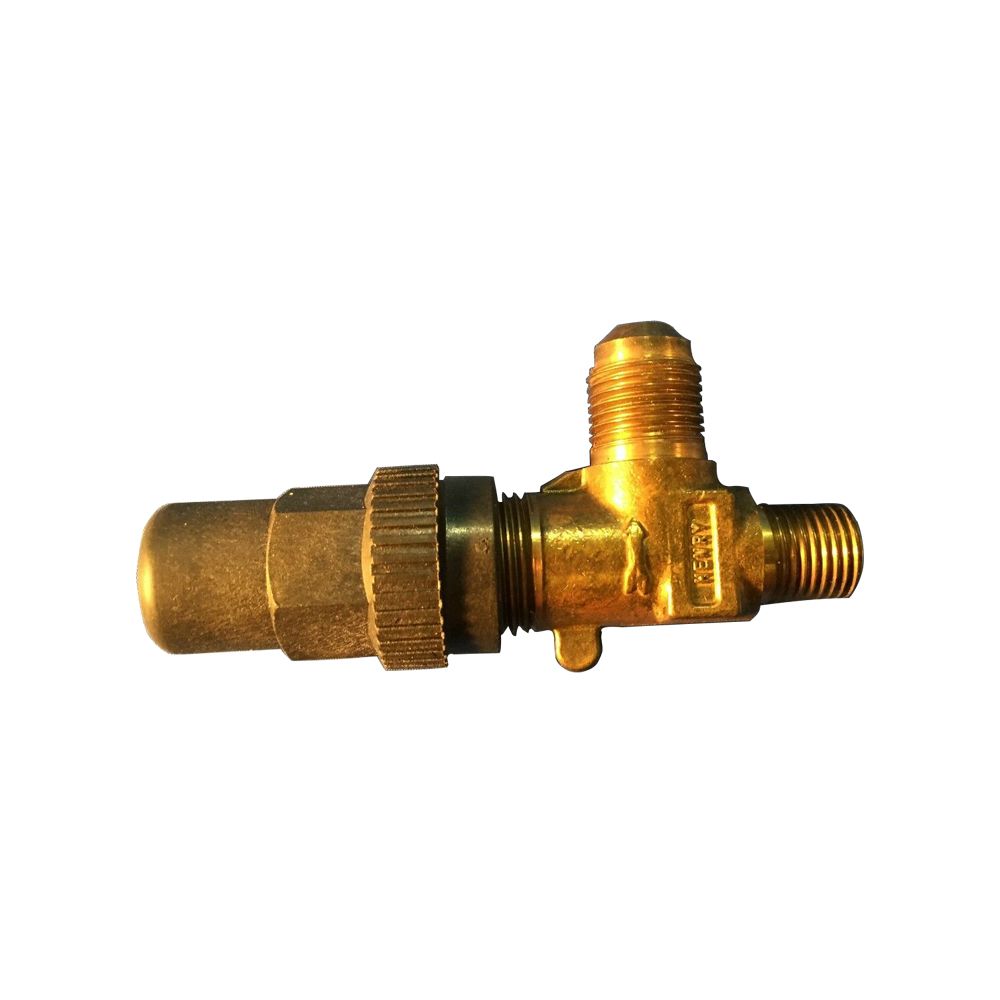 7830 Henry Packless Valve, Brass Seal Cap Angle Shut-Off 3/8" ODS