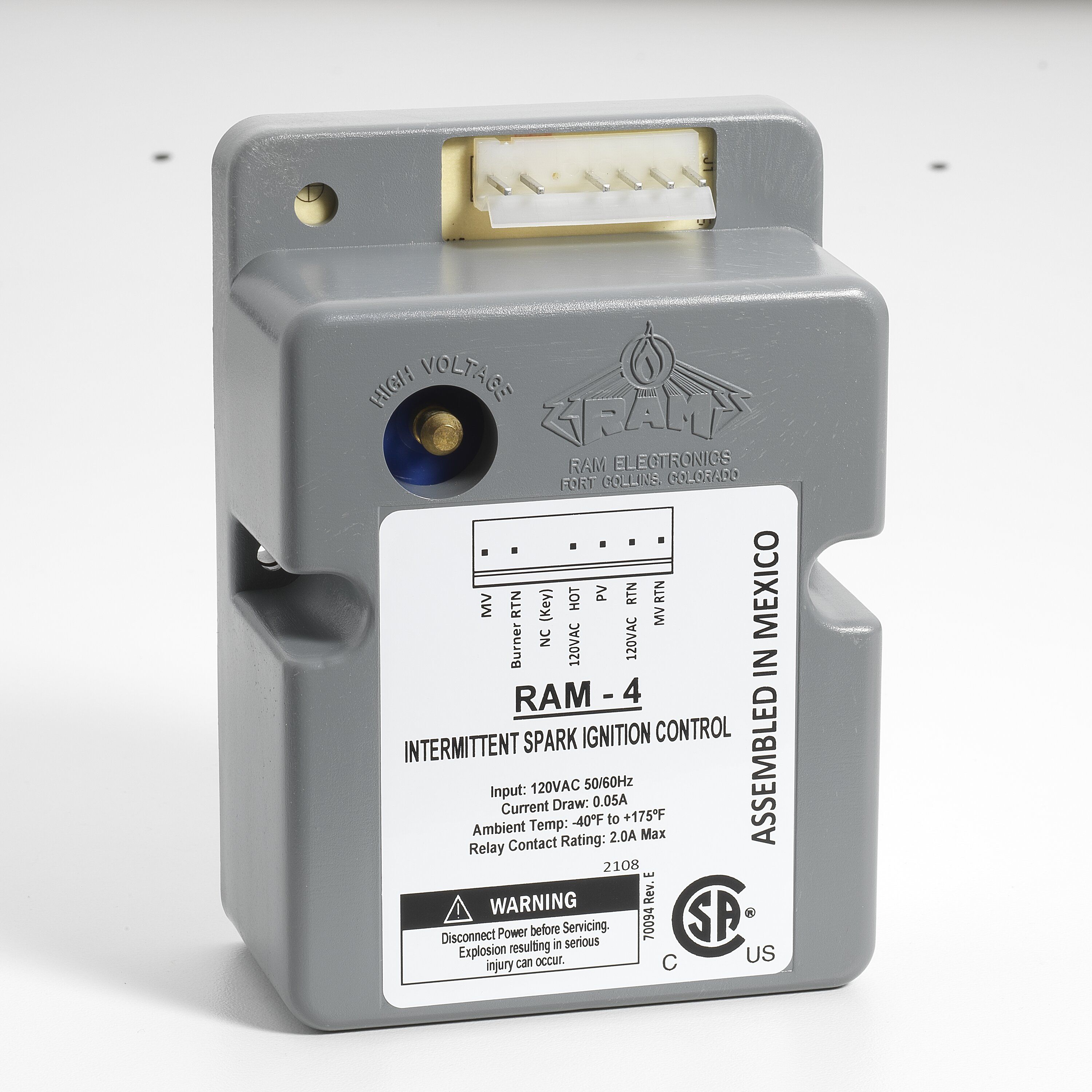 790-400 Robertshaw IGNITION CONTROL RAM-4 120 VOLT INTERMITT