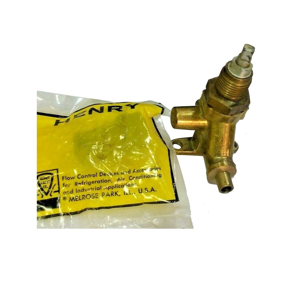 9261 Henry Packless Valve, Brass Seal Cap Globe Shut-Off 1/4" ODS