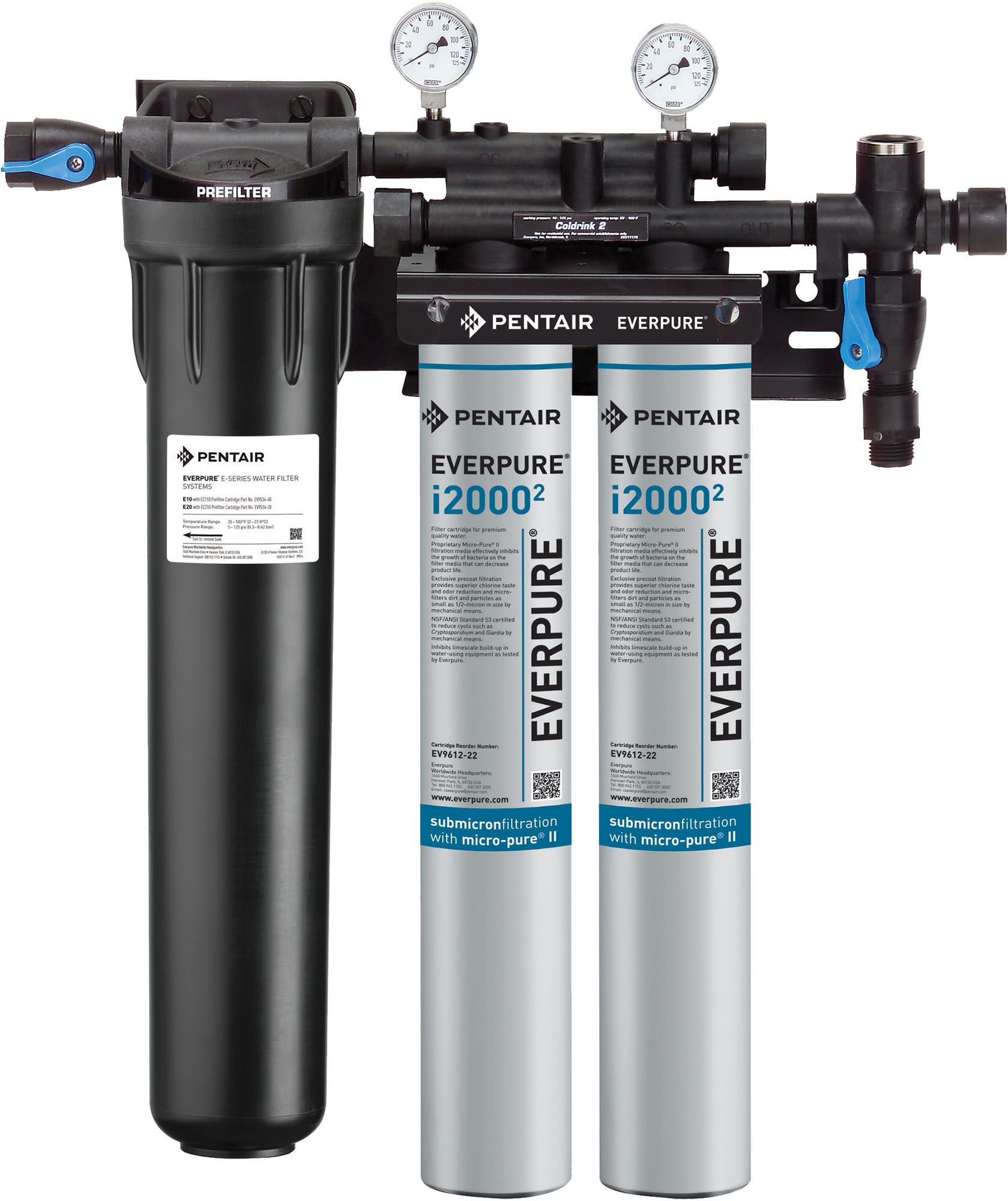 9324-22 Nu-Calgon NS Insurice Twin - (2) i2000² w/ 20" PF Each