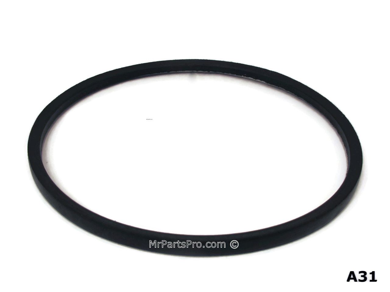A31 V-Belt,Outside Length 33 In., Top Width 1/2 In., Thickness 5/16 In., Material Fabric Cover, Rubber Body, Polyester Cords, Co