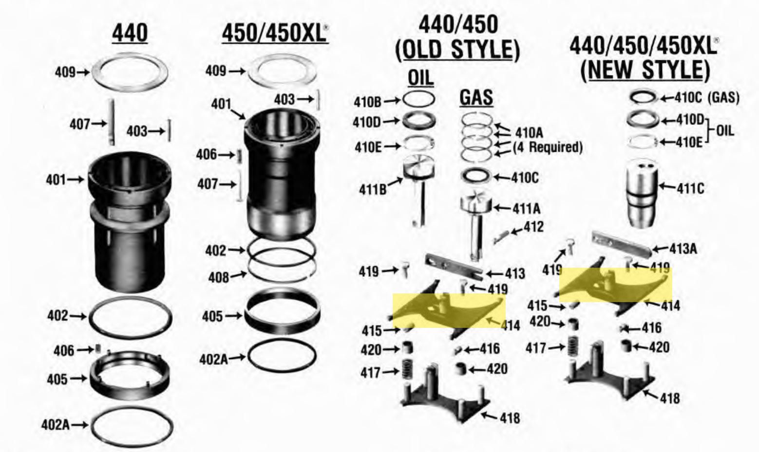 YOKE 400 DOUBLE ASSY