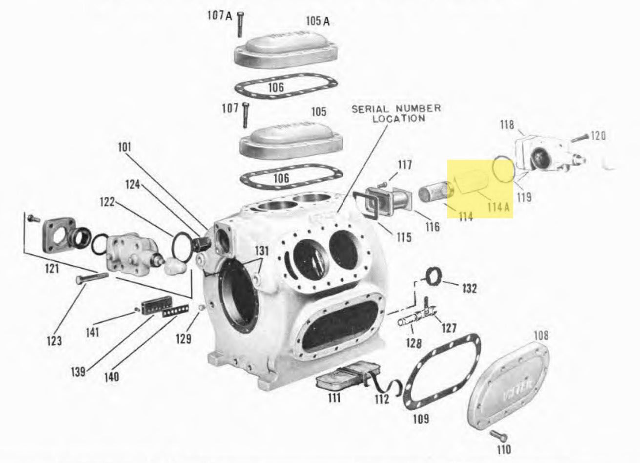 Vilter A33773A, BAG 3 Suction Screen 324