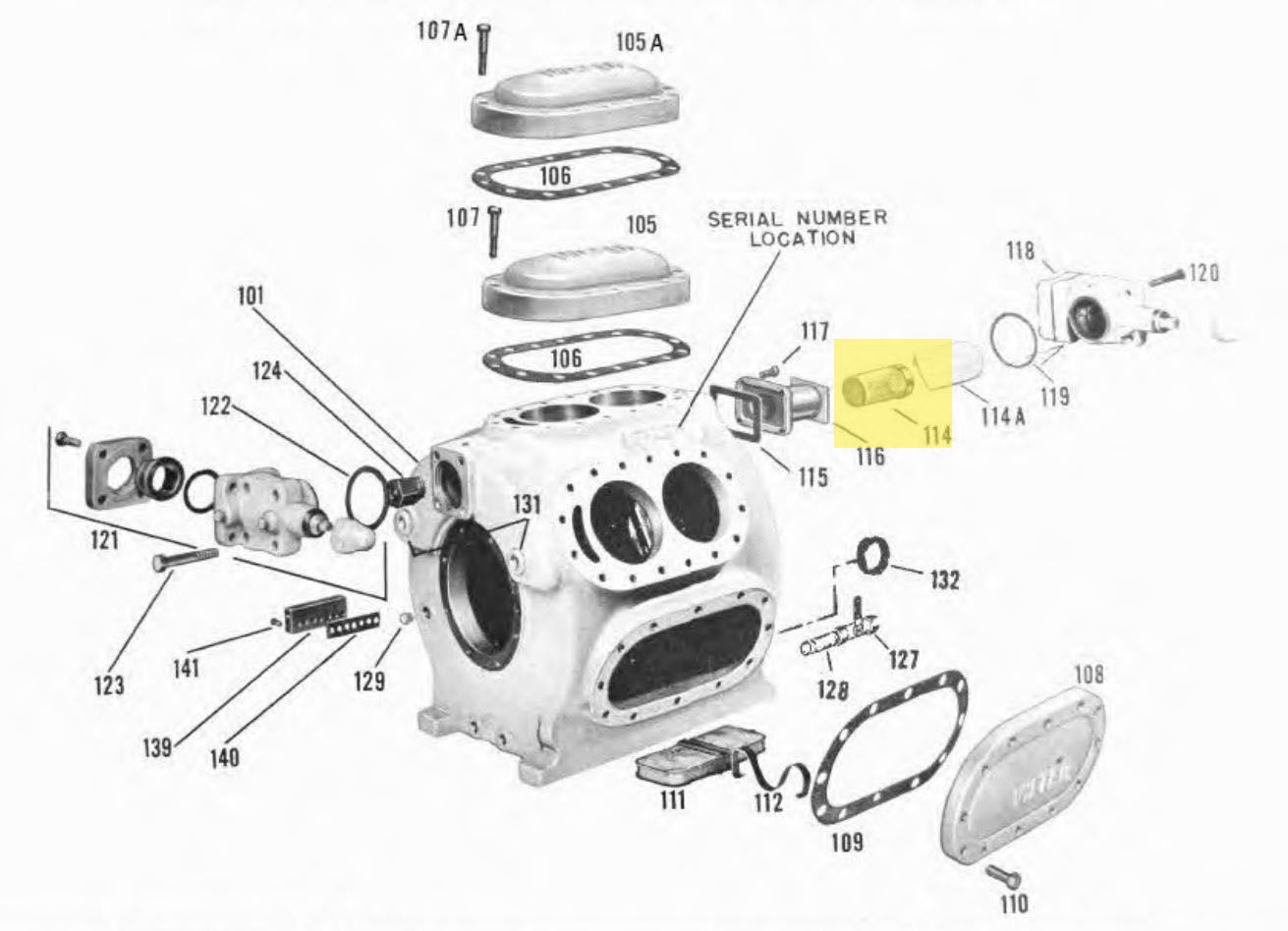 Vilter A33779A, Screen 4 Suction 328
