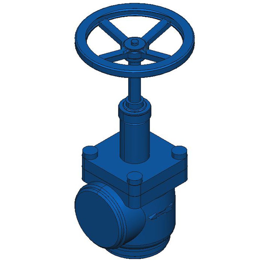 Hansen AW500H, 5 Ammonia Shut-off Valve Angle, Welded, Handwheel