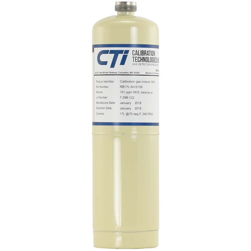 RB17L-R11/1000 CTI Certified Calibration Gas 17L 1000 PPM R11 Bal Air