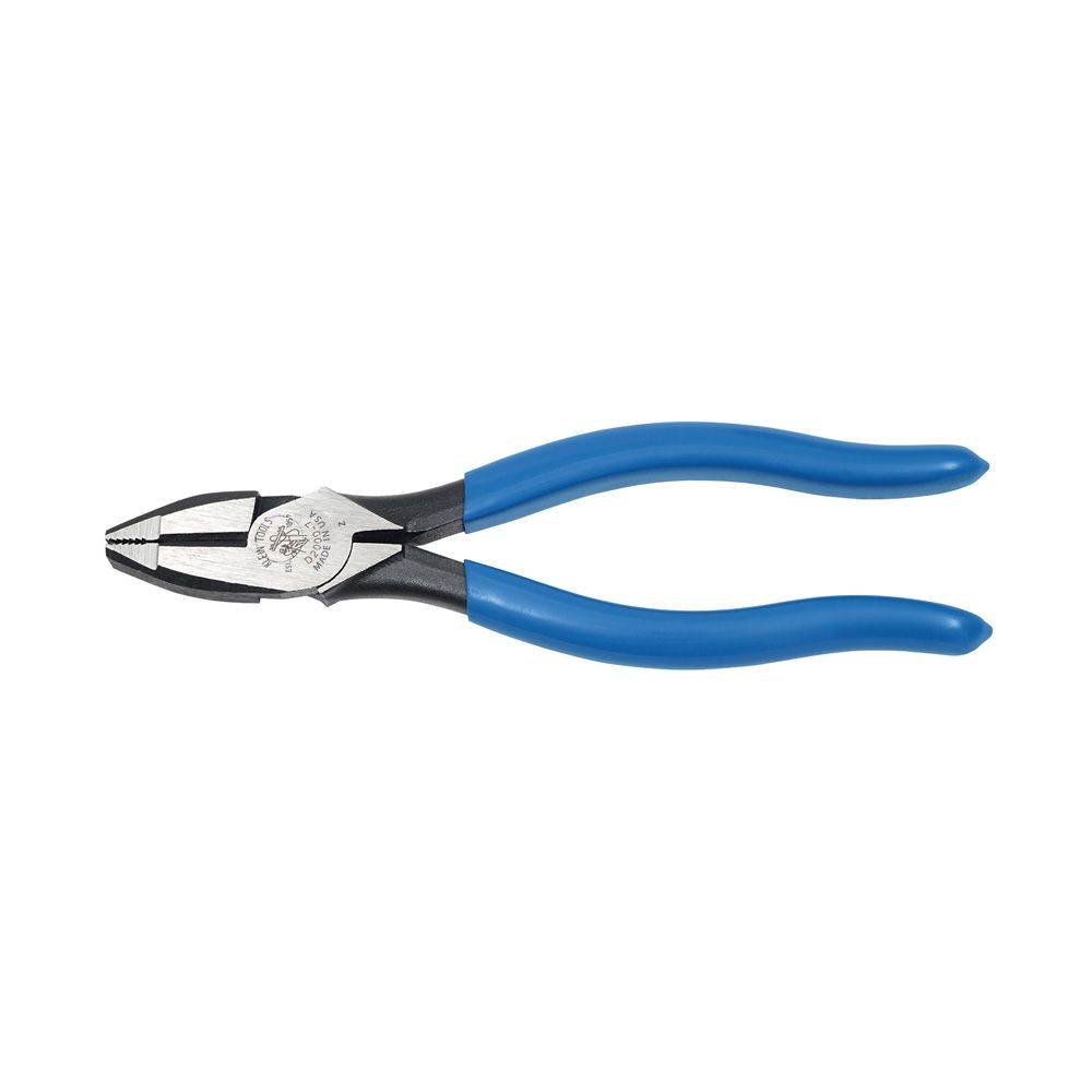 D2000-7 Klein Tools Lineman's Pliers, Heavy-Duty Side Cutting, 7-Inch