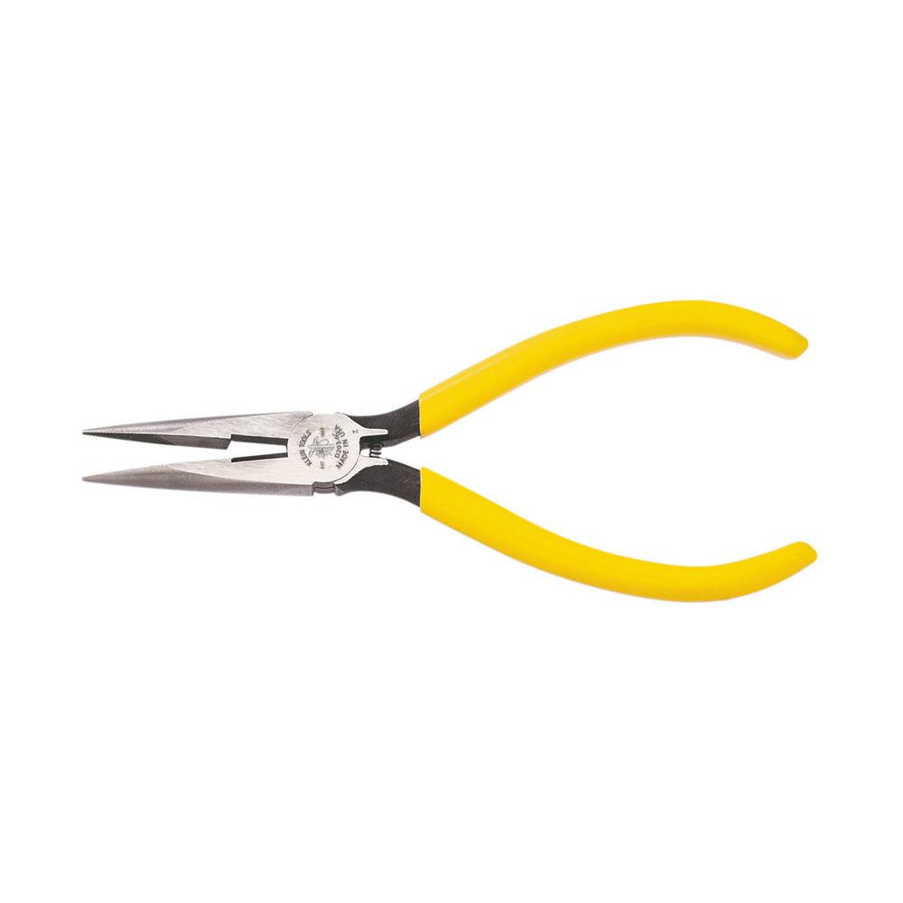 D203-6C Klein Tools Pliers, Needle Nose Side-Cutters with Spring, 6-Inch
