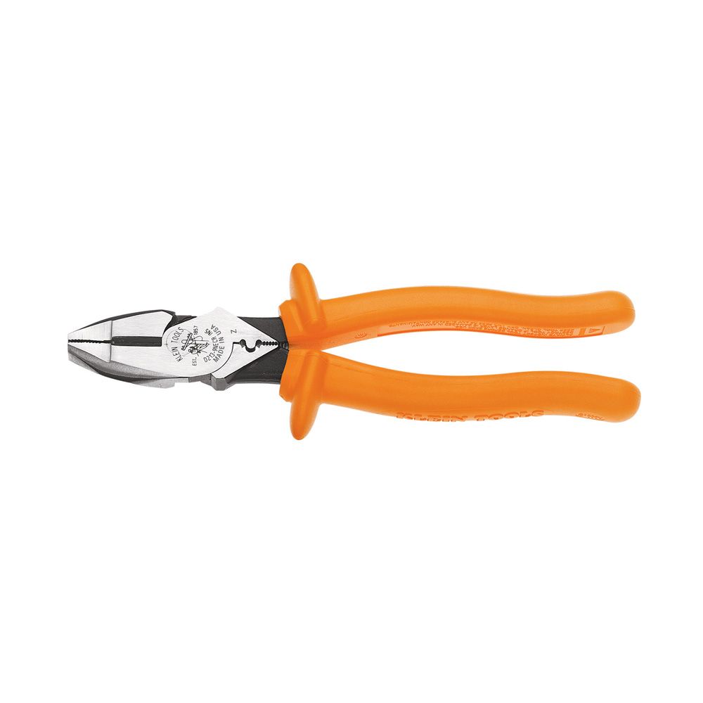 D2139NECRINS Klein Tools Cutting Crimping Pliers, Insulated, 9-Inch