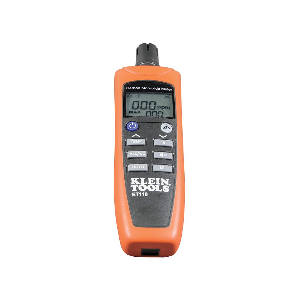 ET110 Klein Tools Carbon Monoxide Detector with Carry Pouch and Batteries