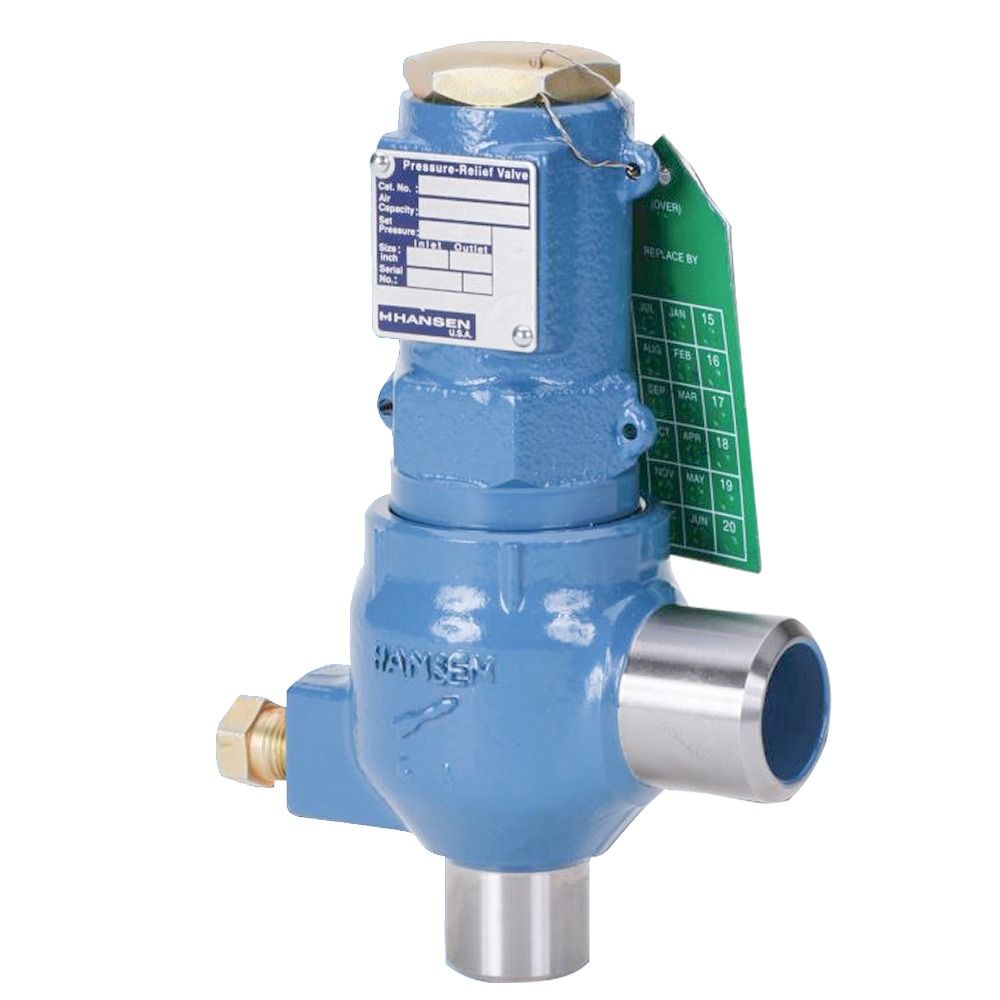 Hansen EZB/M2-BW1, EZ-Relief Valve Cartridge Relief Valve, 1/2" Butt Weld w/ Fitting
