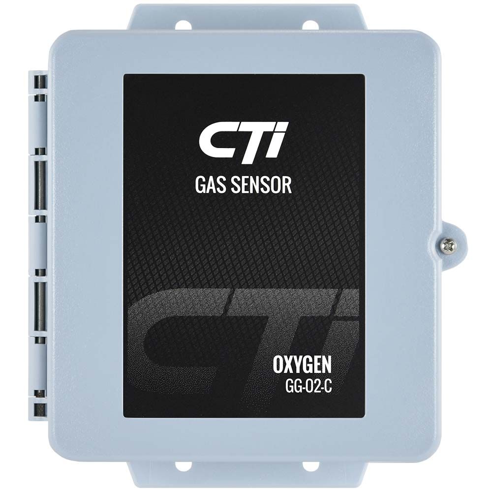 GG-O2-C0 CTI Gas Sensor, Oxygen 0-25%, rugged polycarbonate enclosure, 4/20 mA output