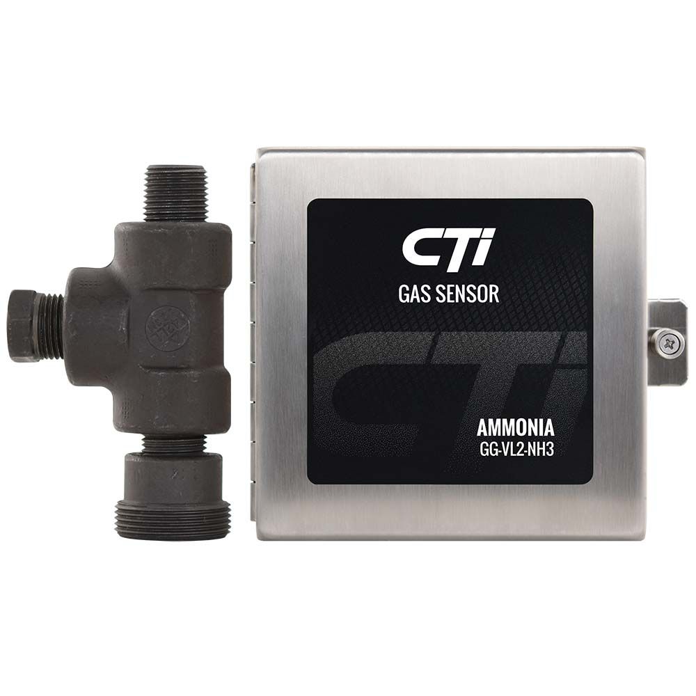 GG-VL2-NH3 CTI Gas Sensor, Vent Line, catalytic-bead, Ammonia 0-1%, 4/20 mA output, includes mounting kit