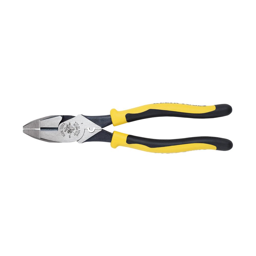 J213-9NECR Klein Tools Journeyman™ Pliers Connector Crimp Side Cut 9-Inch