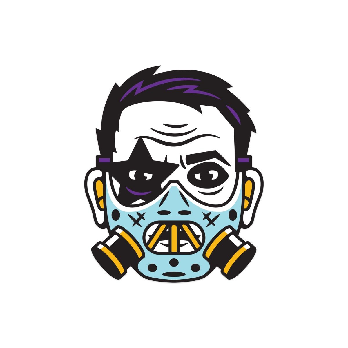 Kreature July the 17th James NH3 Mask Head Decal