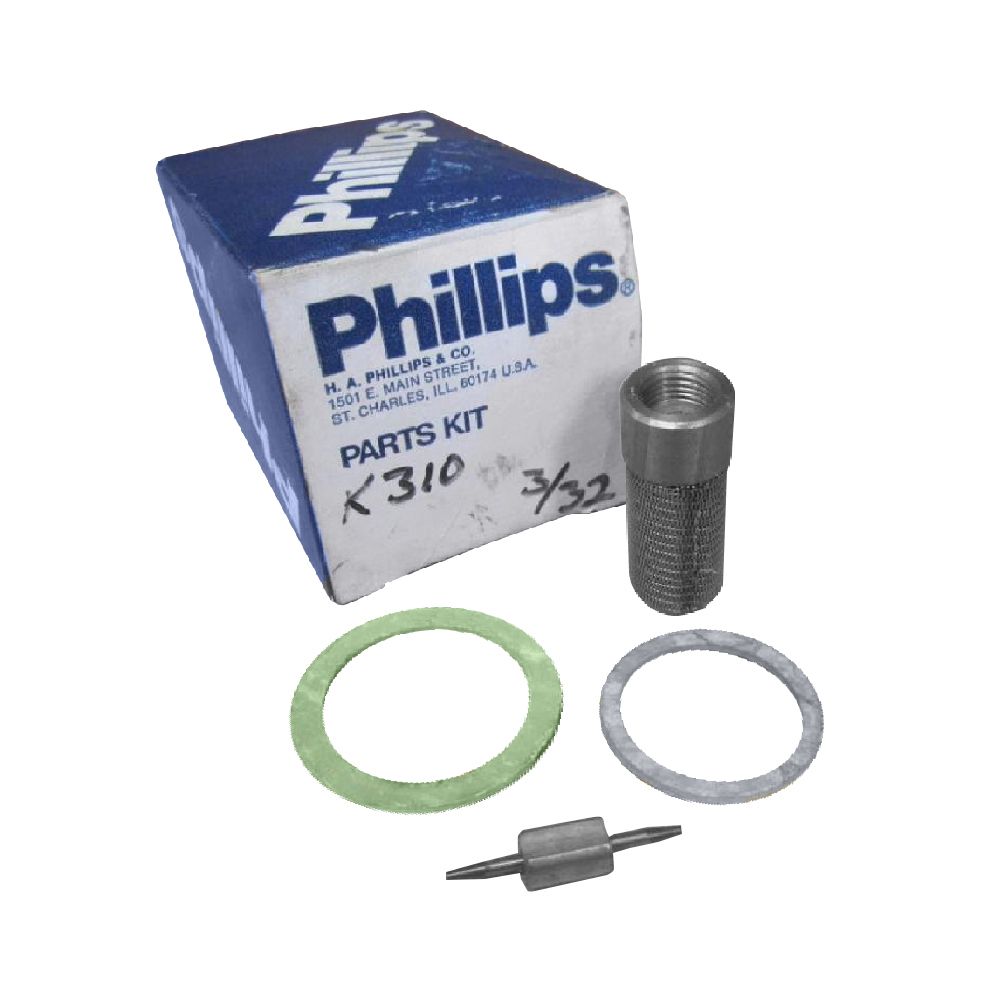 K310-3/32D Phillips Kit, with 310-3/32" Cartridge with 302D Throttle Disc, #19 Gasket
