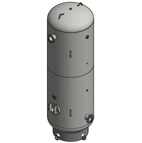 V10100 Samuel Vertical Vacuum Air Receiver | 660 Gallons | 150 PSI-Powder-Powder-Blue | Tank Kit with Drain - Gauge, SRV, Ball V
