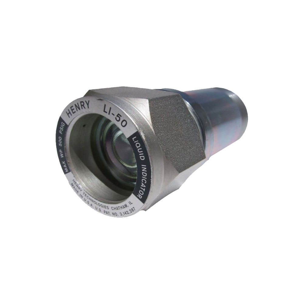 LI-50-4W Henry Weld End Single Port 4.50 long with Reflex Lens Sight Glass (Frost shield not included)