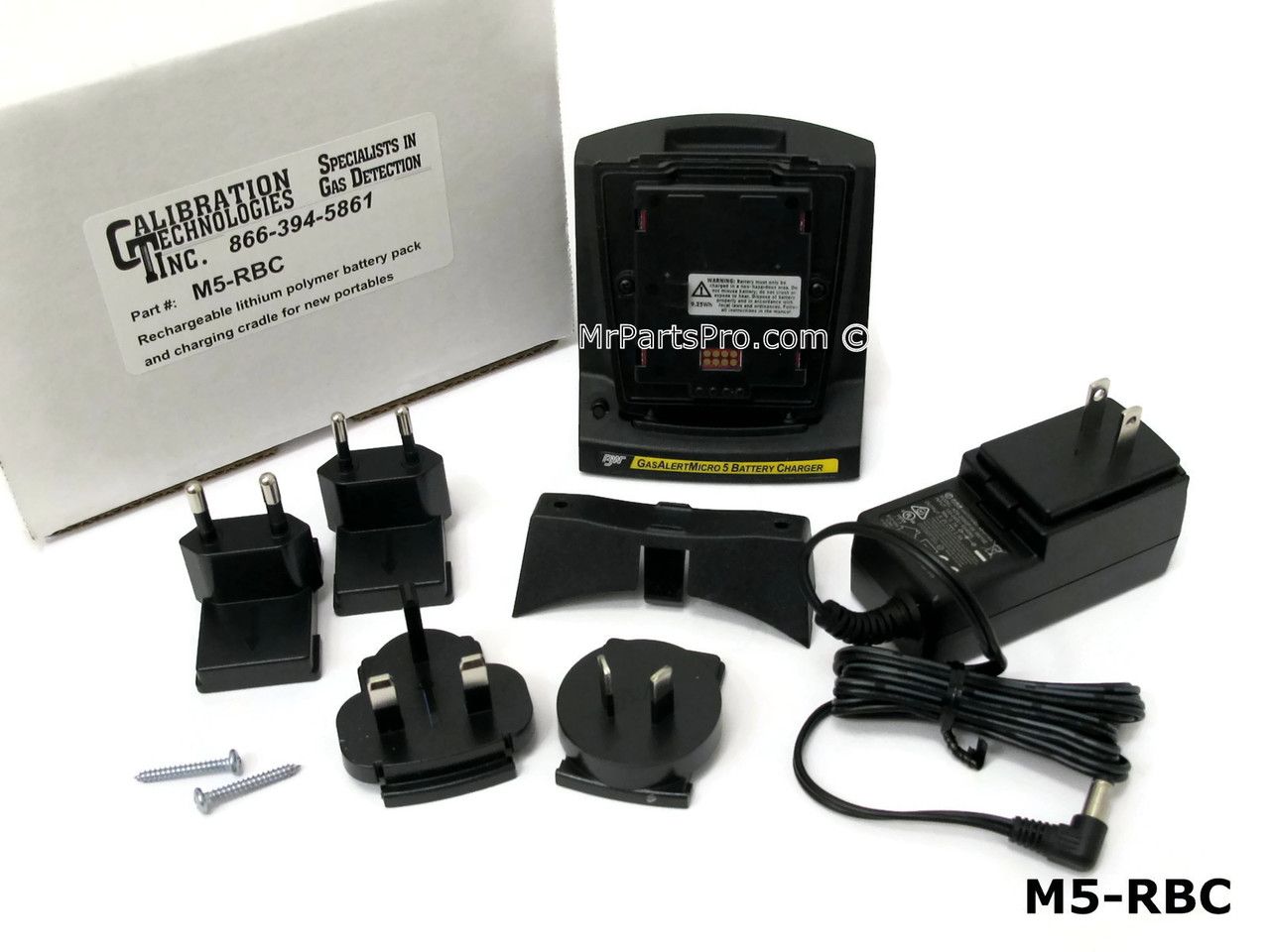 M5-RBC CTI Rechargeable lithium polymer battery pack and charging cradle for Micro 5 and Responders.