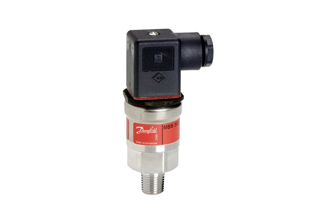 060G1563 Danfoss Pressure transmitter, MBS 3000, 0 to 14.5 psig 4-20 mA 1/4 NPT conn. w/ DIN plug