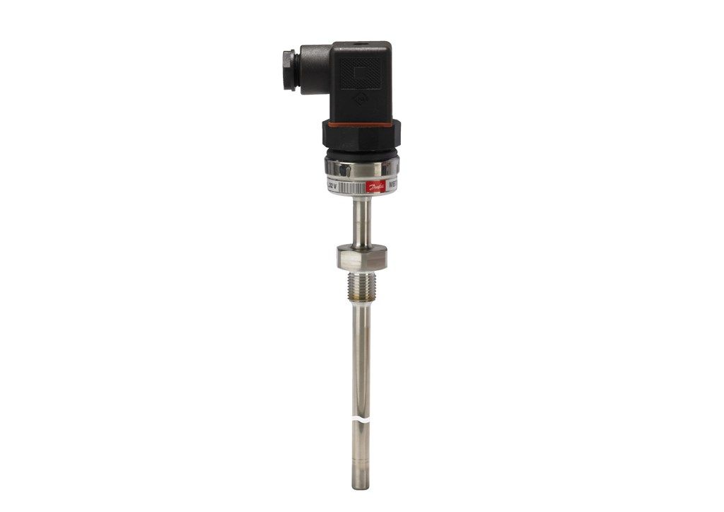 084Z4114 Danfoss MBT 3560 4-20mA output range -58F to 302F, 1/2 NPT well (sensor and well are integrated), 2 insert