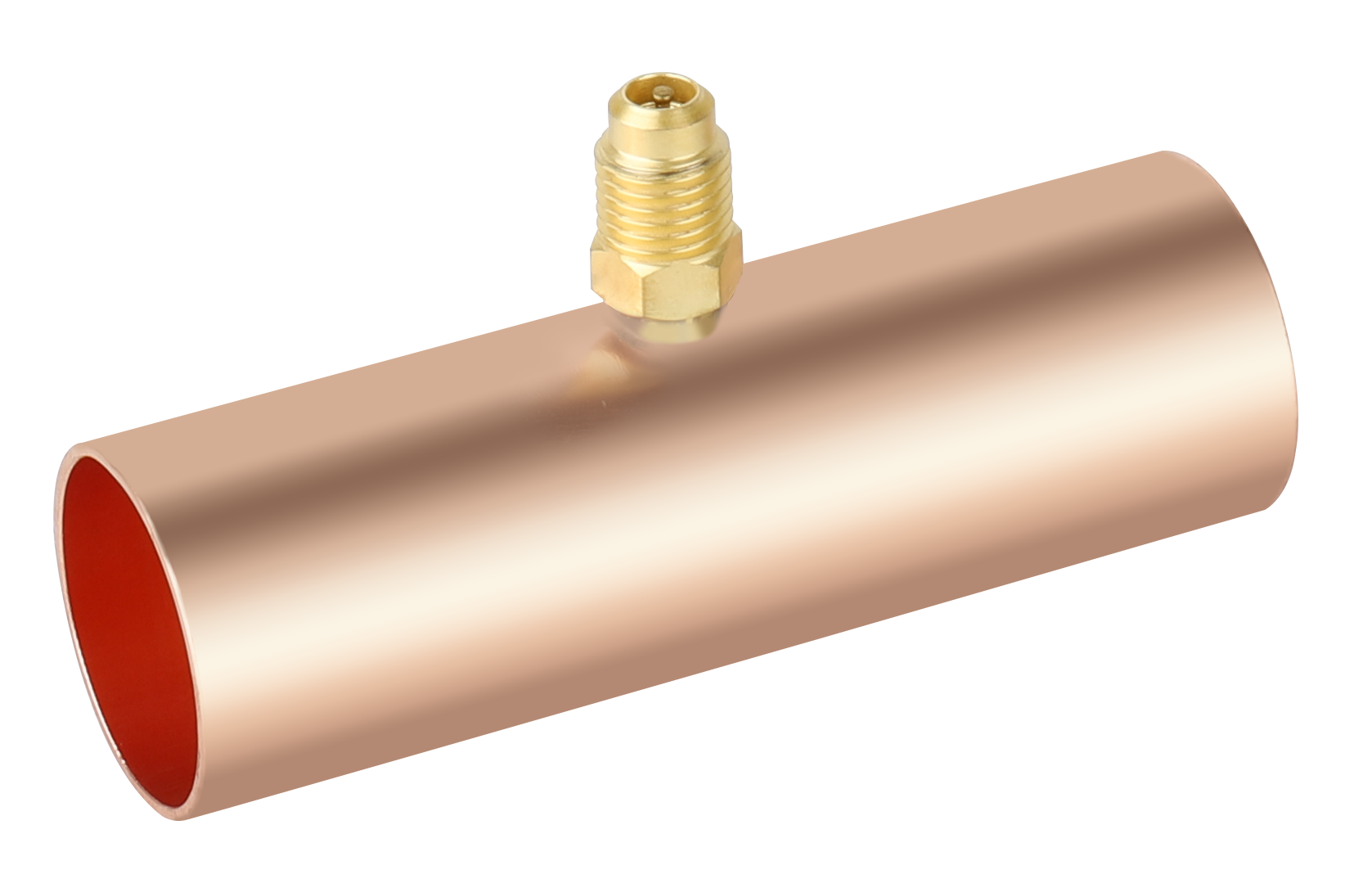 F1009 NAVAC Slip Fit Copper Braze Tee 1-1/8 ODS