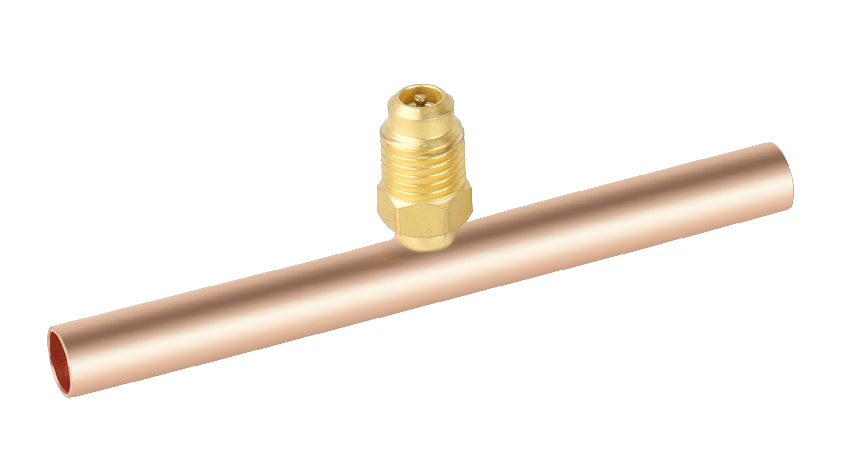 F1011 NAVAC Slip Fit Copper Braze Tee 1/4 ODS x 5/16 ODF, 2 PK