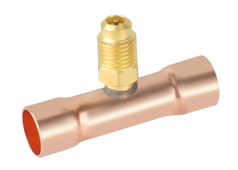 F1016 NAVAC Swaged Copper Braze Tee 1/2 OD, 3 PK