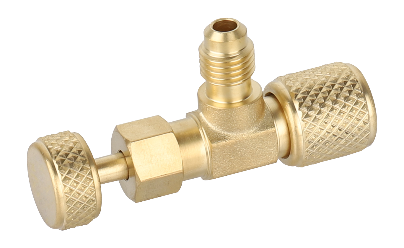 F1031 NAVAC Backseat Control Valve - 1/4 SAE x 1/4 O-Ring Coupler MOQ 5 UNITS