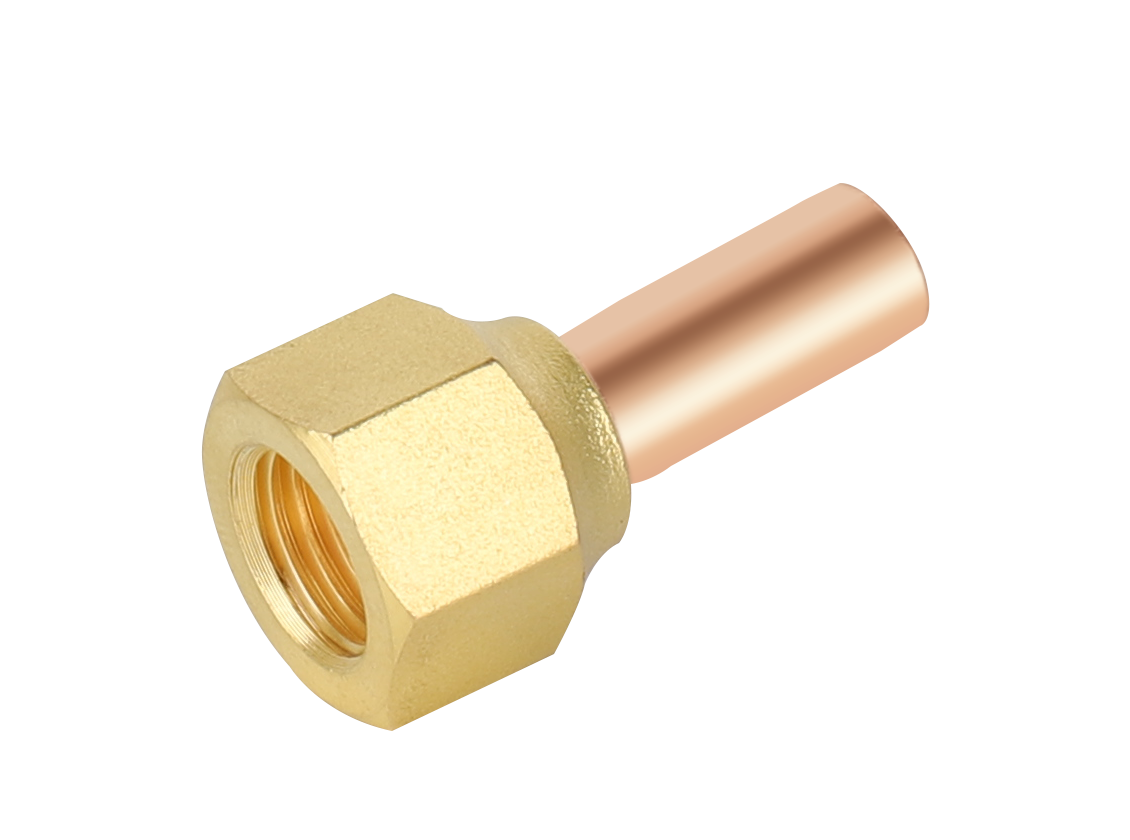F2003 NAVAC Swivel FE Flare x Solder Adapter - 1/4 x 1/4, 4 PK