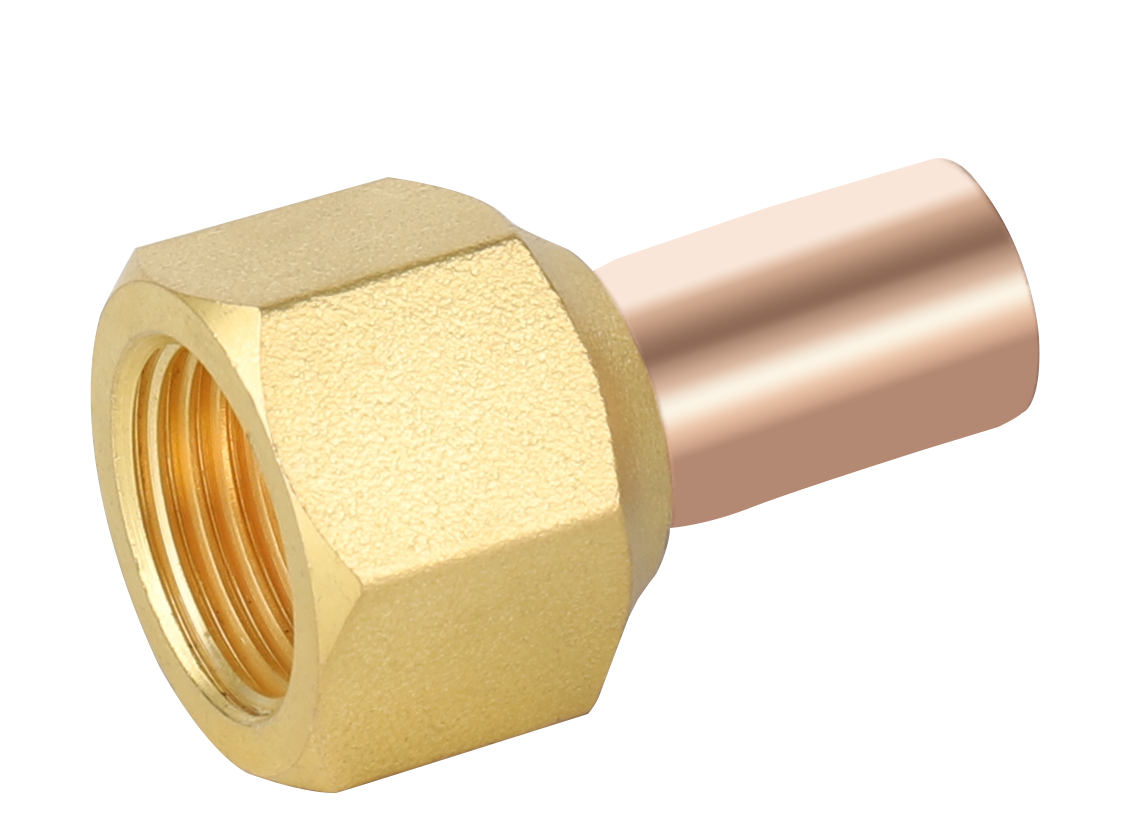 F2004 NAVAC Swivel FE Flare x Solder Adapter - 3/8 x 3/8, 4 PK