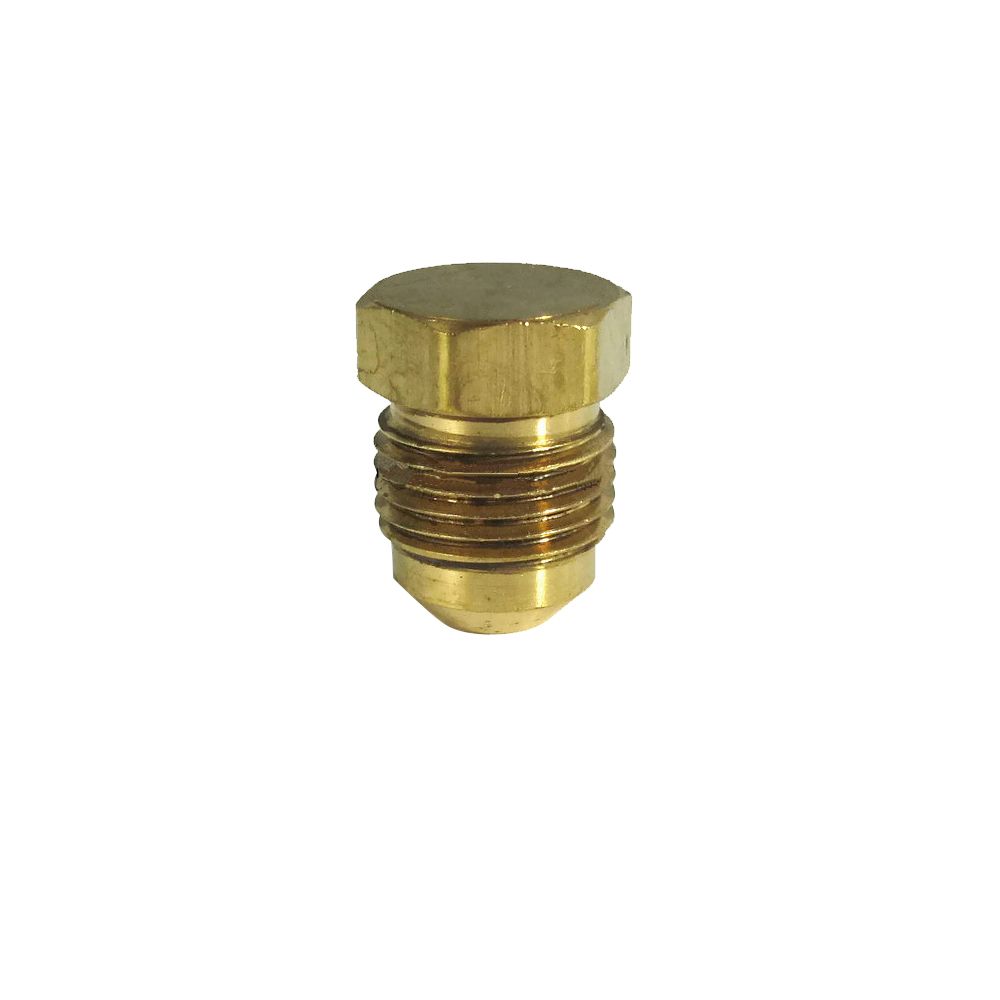 Plug Flare Fitting3/8 SAE Brass