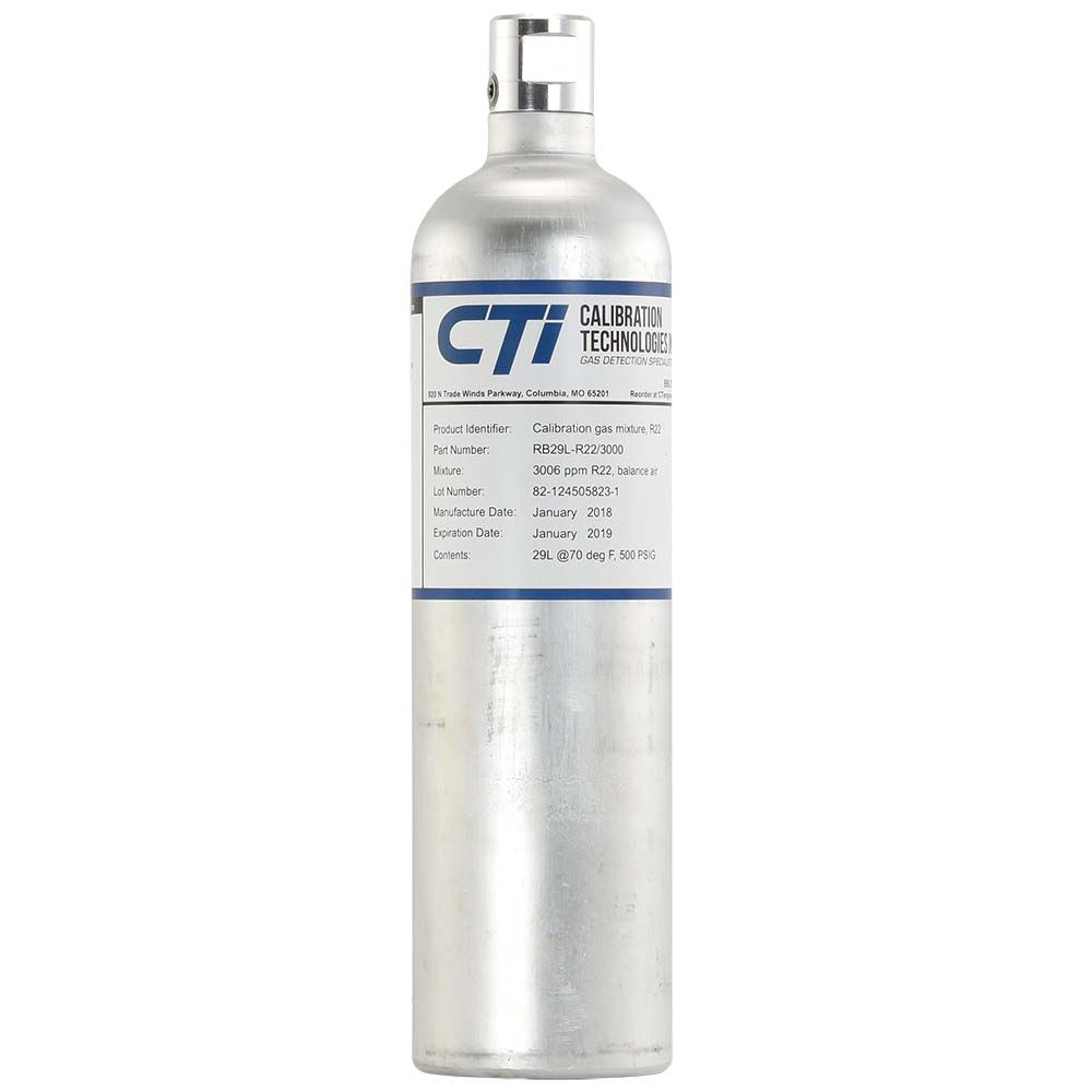 Calibration Technologies RB29L-NH3/250, Certified Calibration Gas, 29L bottle, C10 outlet, 250 ppm ammonia