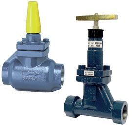 Hansen RSE101H, 1" Expansion Valve, Globe, Extended Neck, T-Style, Socket Weld, Bar Handle
