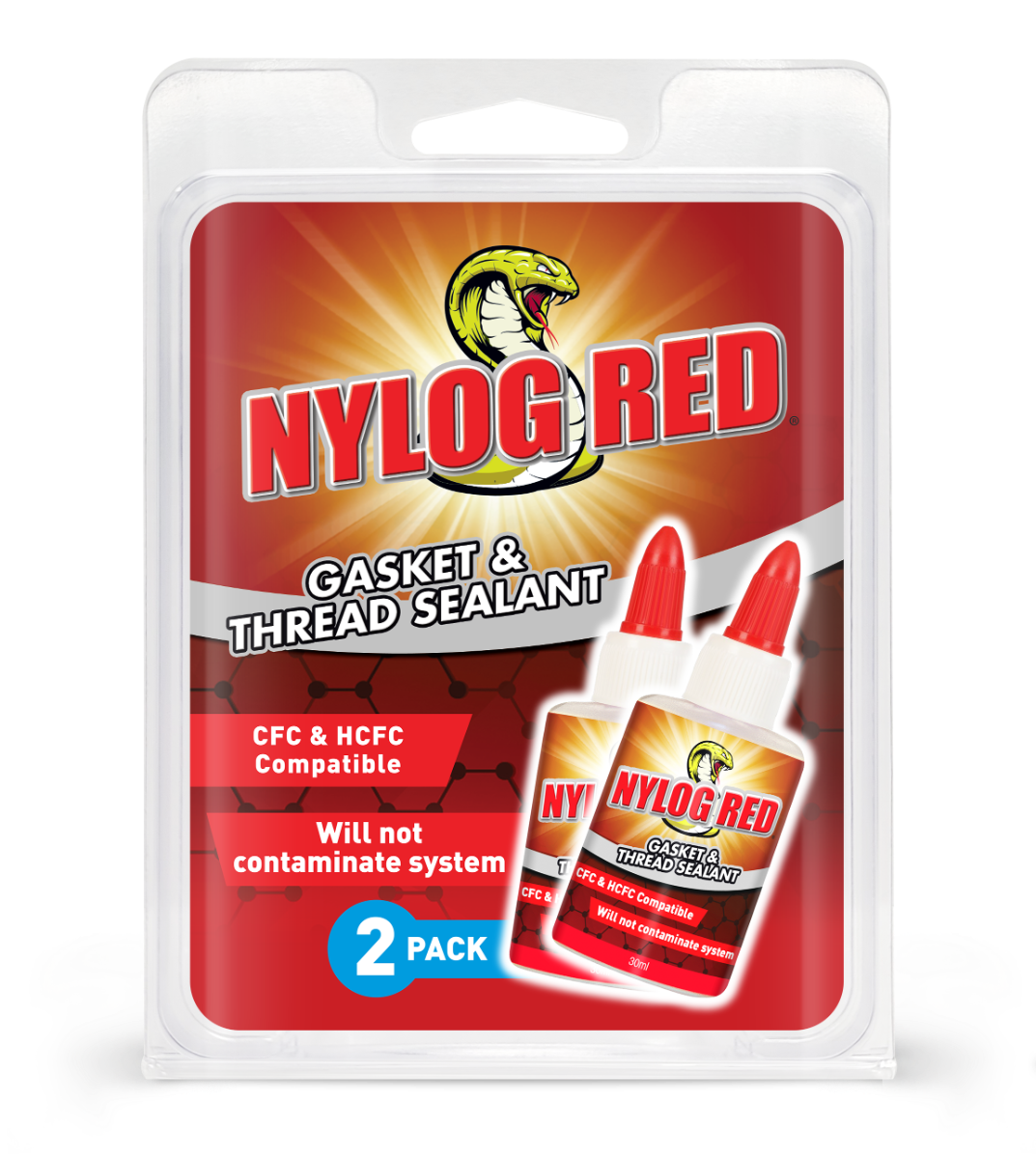 RT200RP Refrigeration Technologies Nylog Red 2 Pack (30 ML)