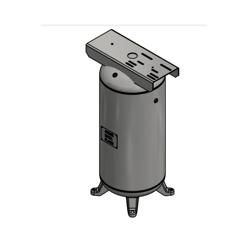 A10046 Samuel Vertical Air Receiver | 80 Gallons | 200 PSI-Standard-Powder-Black