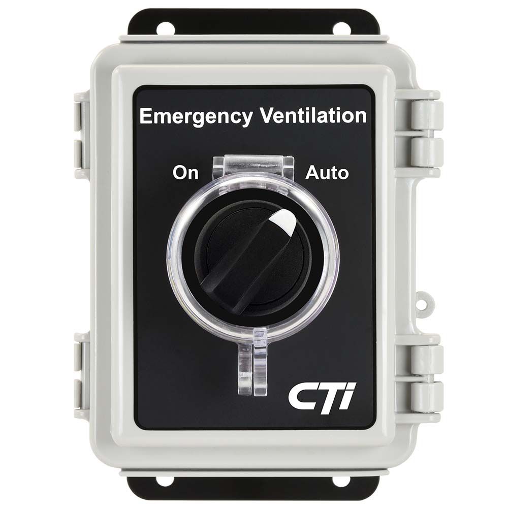 SB-VS1 CTI Emergency Ventilation On/Auto Switch 120Vac 1 set of NO contacts NEMA4 polycarbonate enclosure
