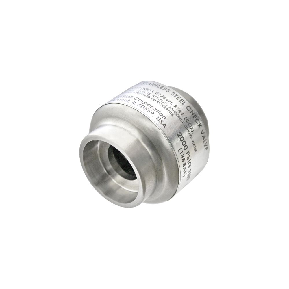 SCV-075-ODS Hantemp Controls 3/4" Stainless Steel Check Valve, Weld In-Line, ODS Copper Tube Connection
