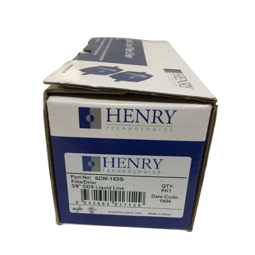 SDM-163S Henry Filter/Drier, Liquid Line, Solder 3/8" ODS