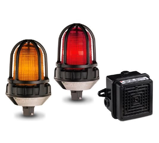 SA-120-HZ-G CTI Green, Class 1 DIV 2, 120 VAC, Super-bright LED Array, Indoor/Outdoor, includes Domeguard