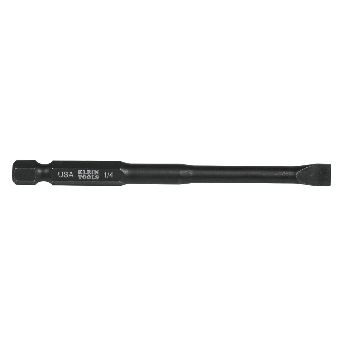 SL14355 Klein Tools 1/4-Inch Slotted Power Drivers, 3-1/2-Inch, 5-Pack