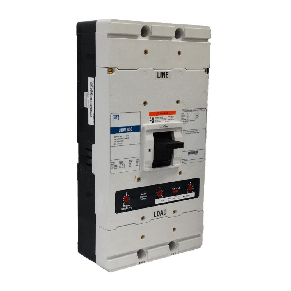 UBW800H-FTU800-3A WEG Circuit Brkr CIRCUIT BREAKER UBW800H-FTU800-3A
